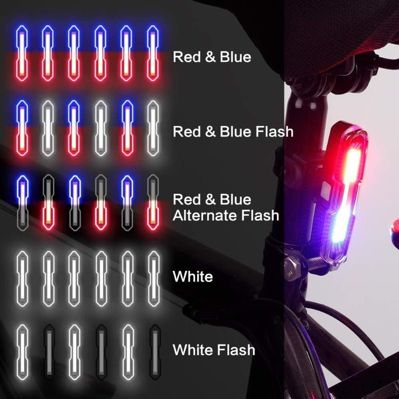 Cycle Guru" Bicycle Police Rechargeable Rear Light