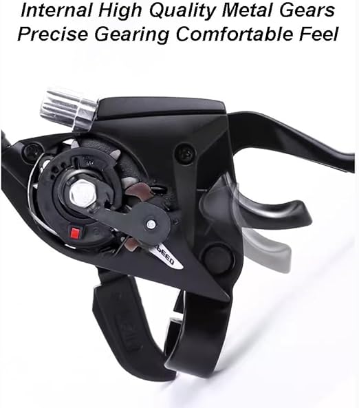 Cycle Guru" Bicycle Gear Shifter With Brake Lever 2 in 1 Pair