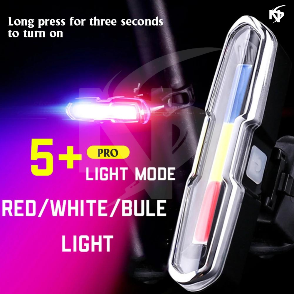 Cycle Guru" Bicycle Police Rechargeable Rear Light