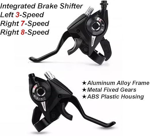 Cycle Guru" Bicycle 1 Pair Gear Shifter With Brake Lever