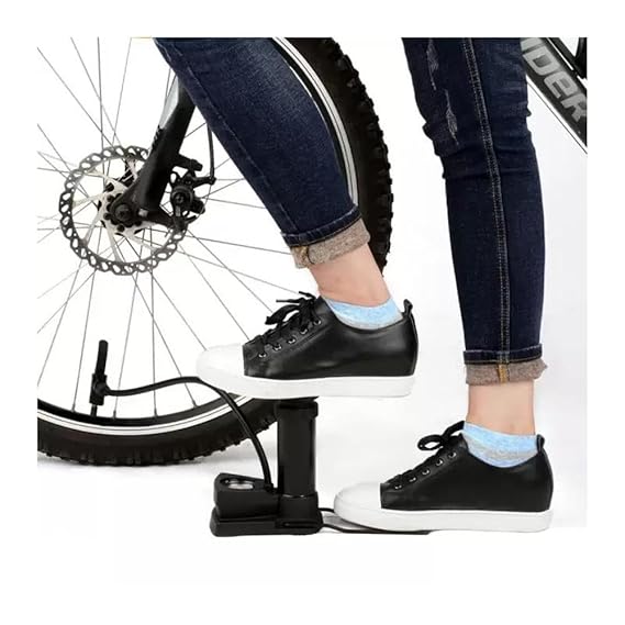 Cycle Guru" Portable Inflator Foot Pumo With Guage
