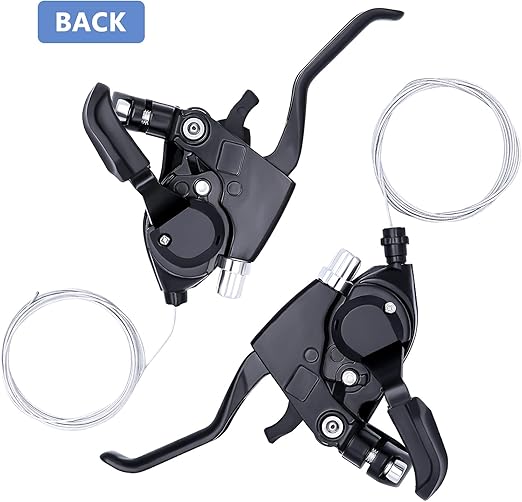 Cycle Guru" Bicycle Gear Shifter With Brake Lever 2 in 1 Pair