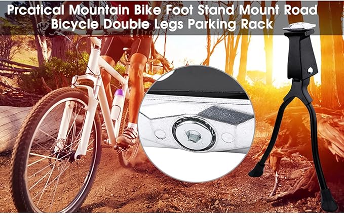 Cycle Guru" Bicycle Double Leg Iron Bicycle Kick Stand