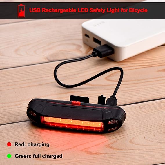 Cycle Guru" Bicycle USB Rechargeable Rear Tail light Waterproof