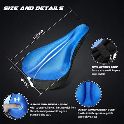 Cycle Guru" Bicycle Extra Soft Gel Seat Cover