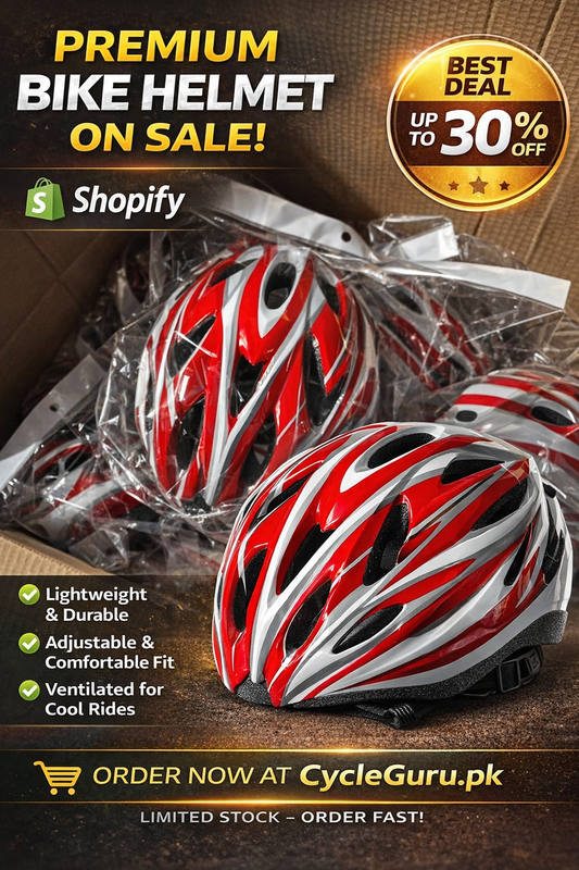 Cycle Guru" Adjustable Safety Bicycle Helmet – Lightweight Ventilated Riding Helmet for Men & Women