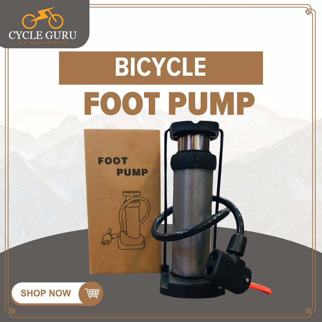 Cycle Guru" Bicycle Portable Foot Pump