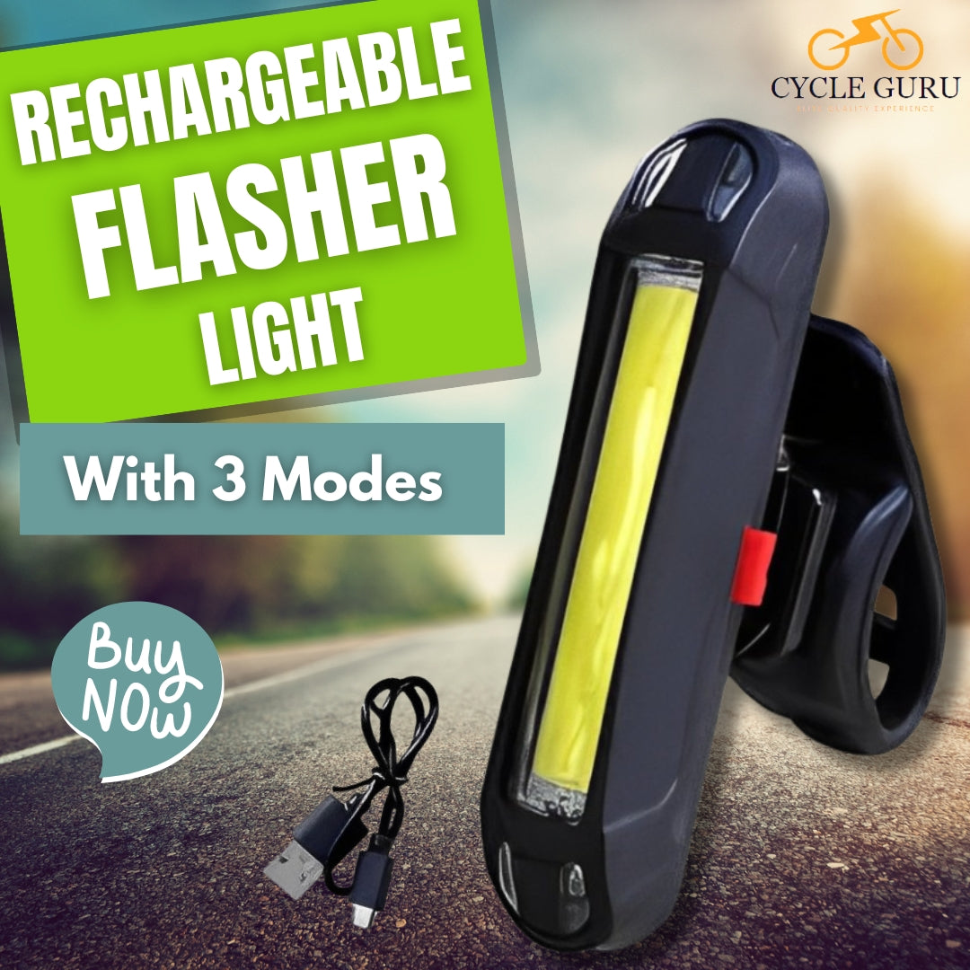 Cycle Guru" Bicycle USB Rechargeable Rear Tail light Waterproof