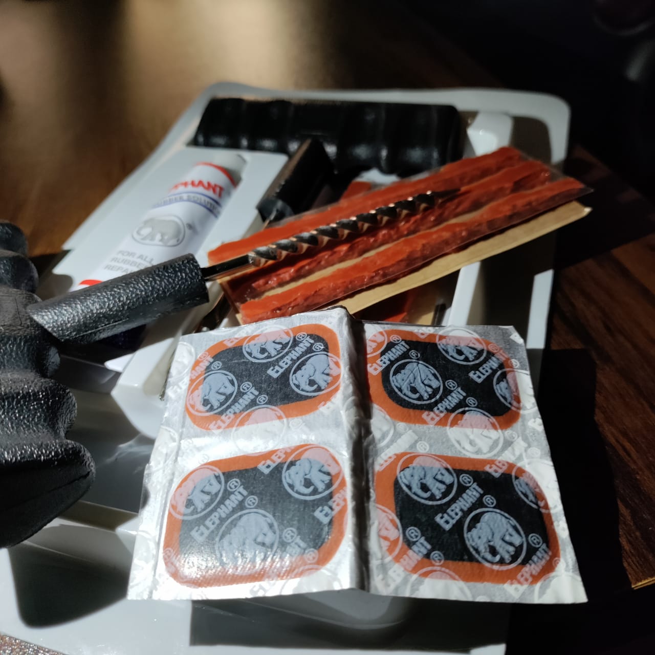 Cycle Guru" Professional Repair Kit Car Tire Repair Tools Tubeless Tyre Car Bike Bicycle Puncture