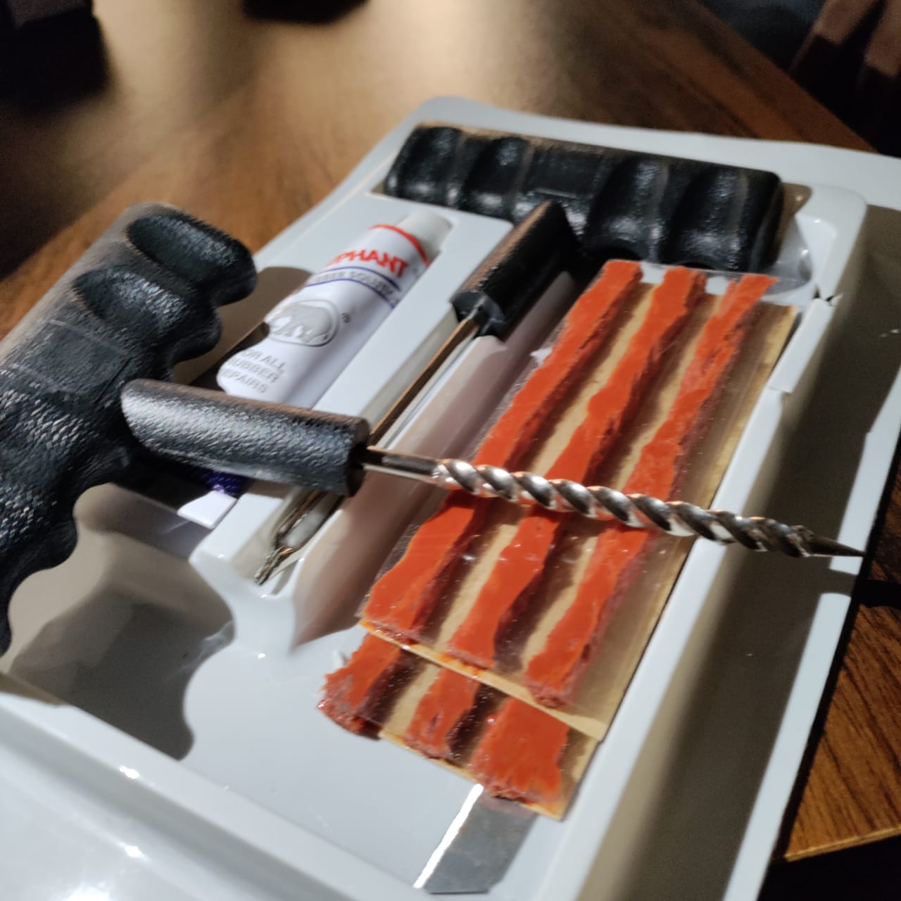 Cycle Guru" Professional Repair Kit Car Tire Repair Tools Tubeless Tyre Car Bike Bicycle Puncture