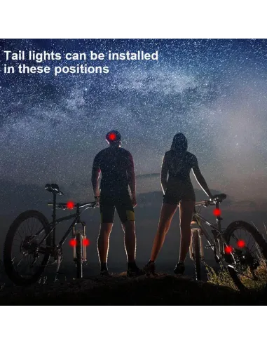 Cycle Guru" Bicycle USB Rechargeable Rear Tail light Waterproof